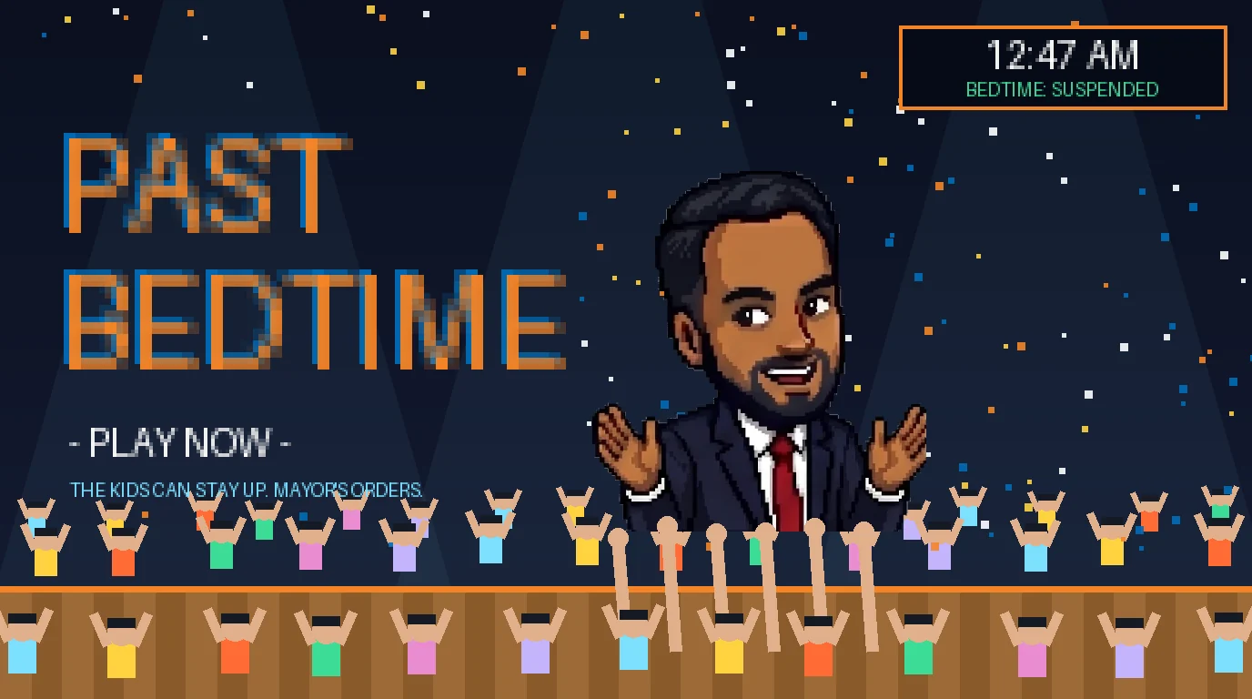 Past Bedtime — title art